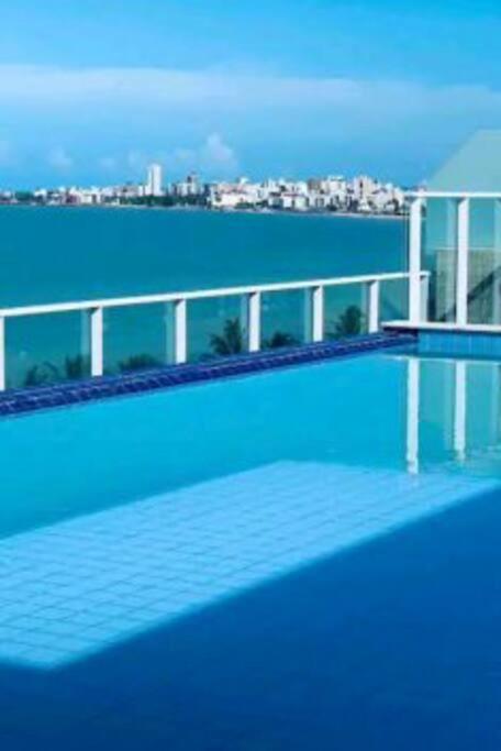 Flat Bello Plaza - Piscina Com Vista Da Orla Cabedelo Esterno foto